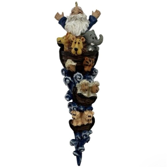 Vintage Noah’s Ark Ornament Design Animals Resin Ark Religious Christmas - Picture 1 of 8